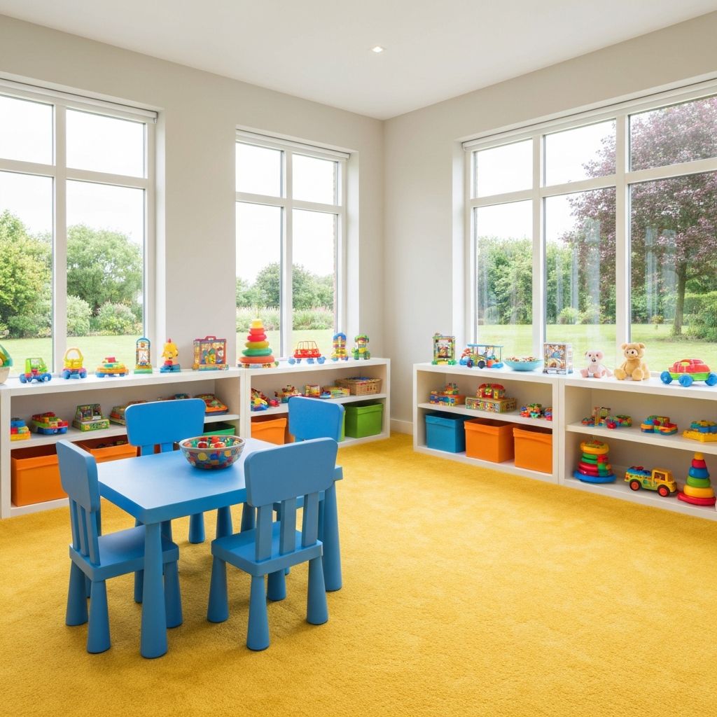 Organized children playroom
